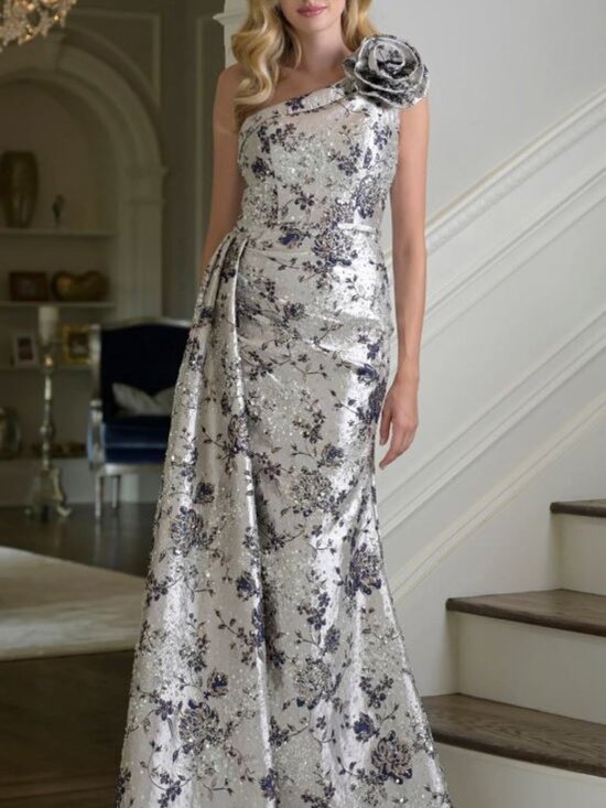 Rina diMontella Dresses & Skirts - NWT Rina di Montella RD3424 One Shoulder Formal Gown Navy Size 14